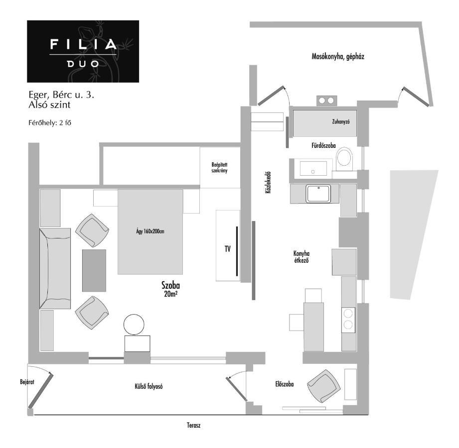 Filia Apartman Eger Eksteriør bilde