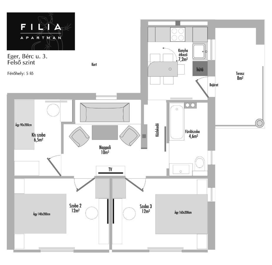 Filia Apartman Eger Eksteriør bilde